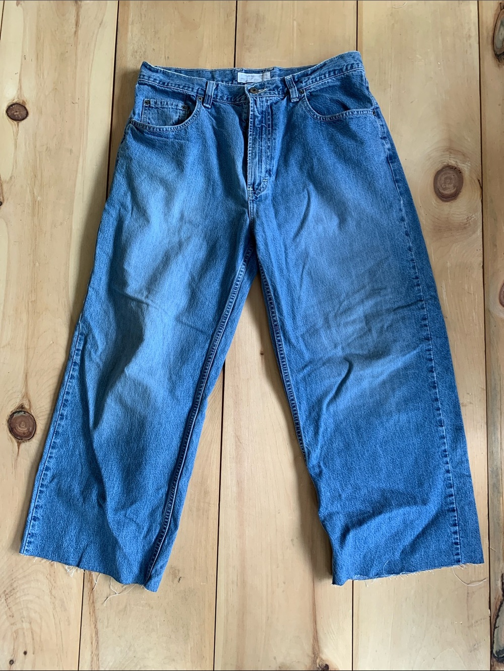 Vintage American Eagle Blue Denim Jeans - wide leg/ Straight Fit